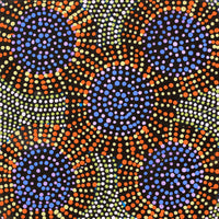 Aboriginal Artwork by Tina Napangardi Martin, Jinti-parnta Jukurrpa, 30x30cm