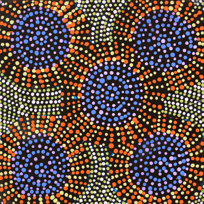 Aboriginal Artwork by Tina Napangardi Martin, Jinti-parnta Jukurrpa, 30x30cm