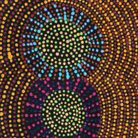 Aboriginal Artwork by Tina Napangardi Martin, Jinti-parnta Jukurrpa, 61x30cm