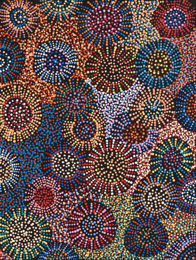 Aboriginal Artwork by Tina Napangardi Martin, Jinti-parnta Jukurrpa, 61x46cm