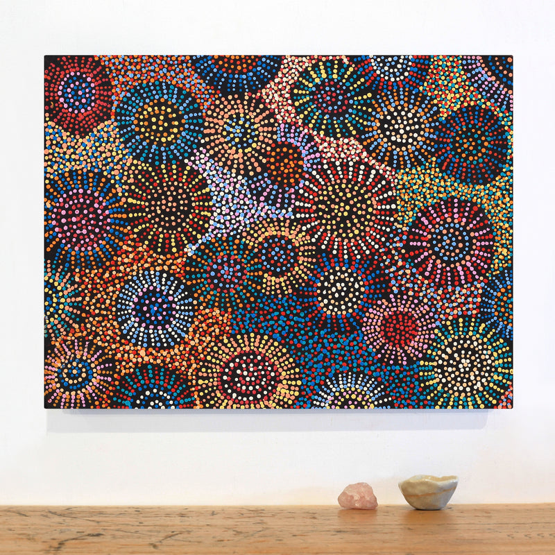 Aboriginal Artwork by Tina Napangardi Martin, Jinti-parnta Jukurrpa, 61x46cm