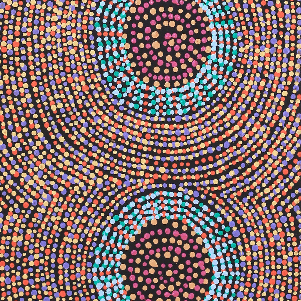 Aboriginal Art by Tina Napangardi Martin, Jinti-parnta Jukurrpa, 91x30cm - ART ARK®