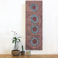 Aboriginal Artwork by Tina Napangardi Martin, Jinti-parnta Jukurrpa, 91x30cm