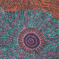 Aboriginal Artwork by Tina Napangardi Martin, Jinti-parnta Jukurrpa, 122x30cm