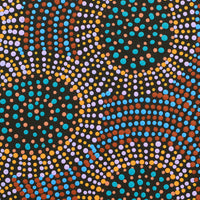 Aboriginal Artwork by Tina Napangardi Martin, Jinti-parnta Jukurrpa, 30x30cm