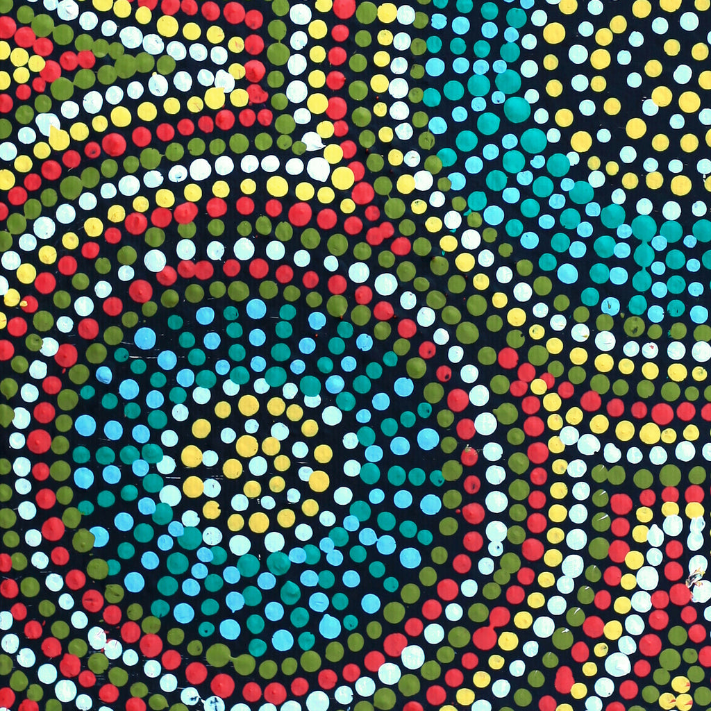 Aboriginal Artwork by Tina Napangardi Martin, Jinti-parnta Jukurrpa, 30x30cm - ART ARK®