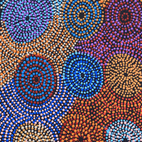 Aboriginal Artwork by Tina Napangardi Martin, Jinti-parnta Jukurrpa, 107x30cm