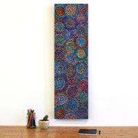 Aboriginal Artwork by Tina Napangardi Martin, Jinti-parnta Jukurrpa, 107x30cm