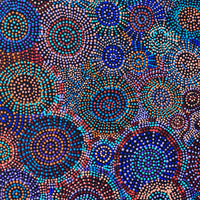Aboriginal Artwork by Tina Napangardi Martin, Jinti-parnta Jukurrpa, 107x91cm