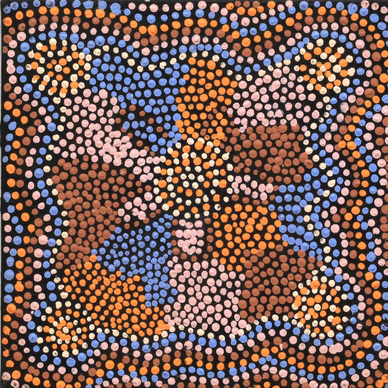 Aboriginal Artwork by Tina Napangardi Martin, Jinti-parnta Jukurrpa, 30x30cm