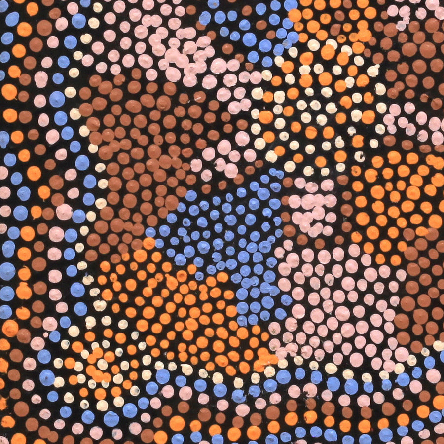 Aboriginal Artwork by Tina Napangardi Martin, Jinti-parnta Jukurrpa, 30x30cm