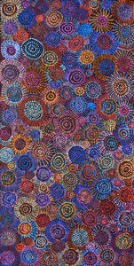 Aboriginal Artwork by Tina Napangardi Martin, Jinti-parnta Jukurrpa, 122x61cm - ART ARK®
