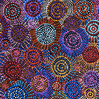 Aboriginal Artwork by Tina Napangardi Martin, Jinti-parnta Jukurrpa, 122x61cm