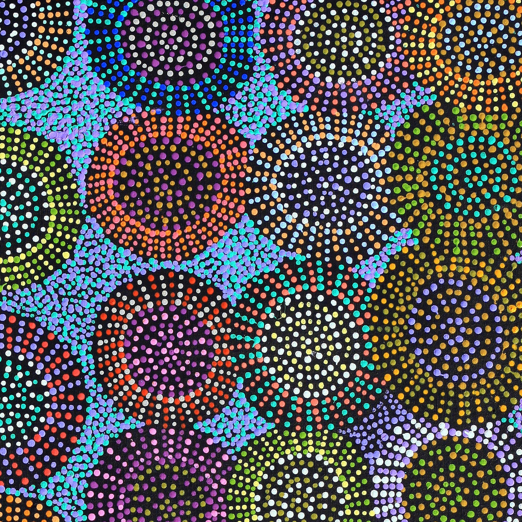 Aboriginal Artwork by Tina Napangardi Martin, Jinti-parnta Jukurrpa, 122x61cm
