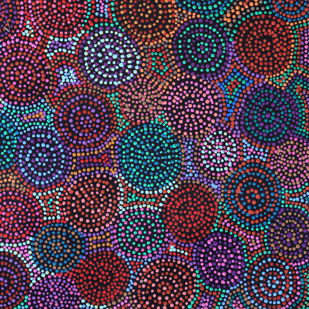 Aboriginal Artwork by Tina Napangardi Martin, Jinti-parnta Jukurrpa, 122x61cm