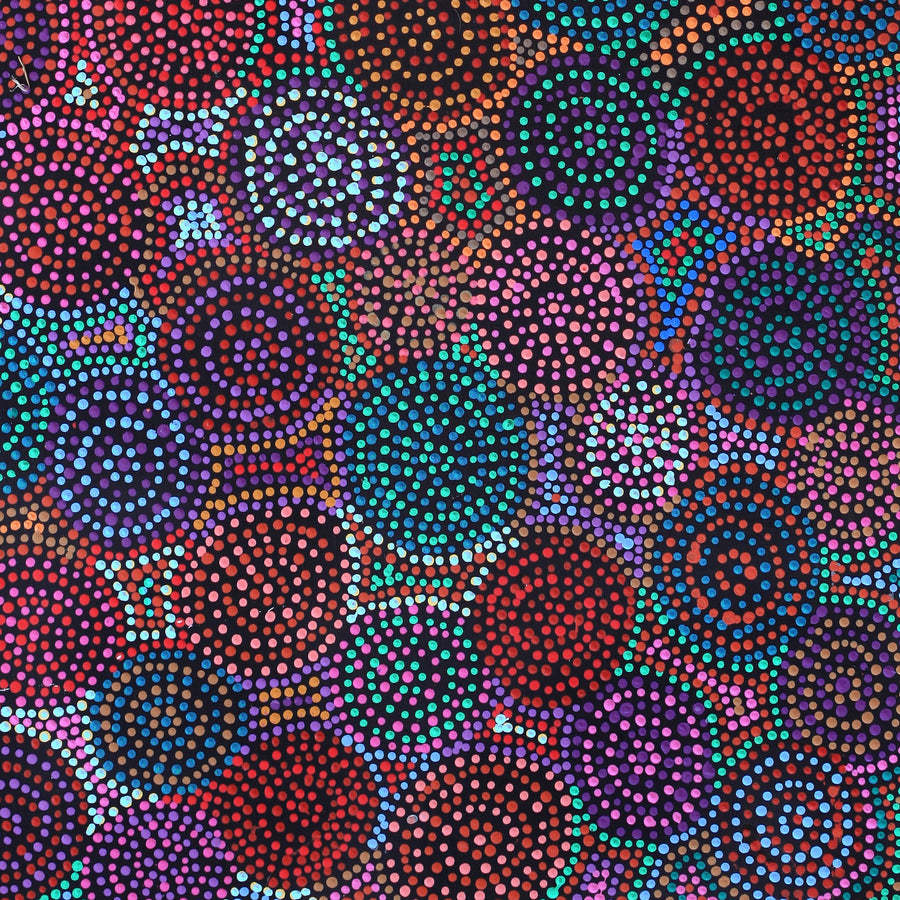 Aboriginal Artwork by Tina Napangardi Martin, Jinti-parnta Jukurrpa, 122x61cm