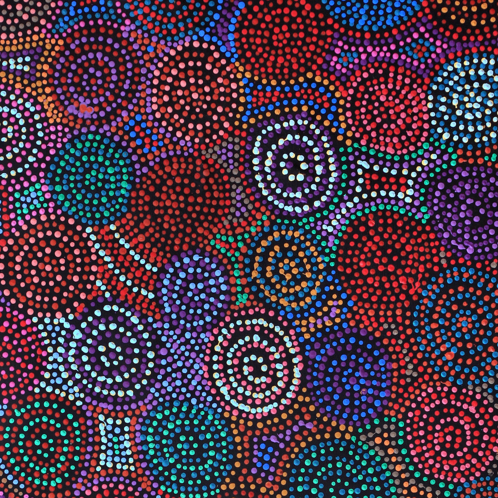 Aboriginal Artwork by Tina Napangardi Martin, Jinti-parnta Jukurrpa, 122x61cm