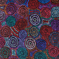 Aboriginal Artwork by Tina Napangardi Martin, Jinti-parnta Jukurrpa, 122x61cm