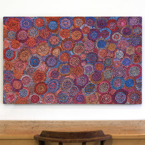 Aboriginal Artwork by Tina Napangardi Martin, Jinti-parnta Jukurrpa, 122x76cm - ART ARK®