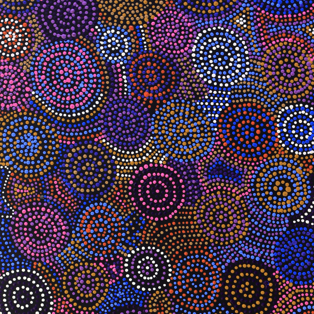 Aboriginal Artwork by Tina Napangardi Martin, Jinti-parnta Jukurrpa, 152x61cm