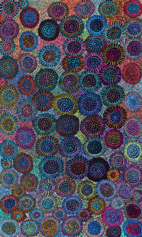 Aboriginal Artwork by Tina Napangardi Martin, Jinti-parnta Jukurrpa, 152x91cm