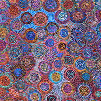 Aboriginal Artwork by Tina Napangardi Martin, Jinti-parnta Jukurrpa, 182x107cm