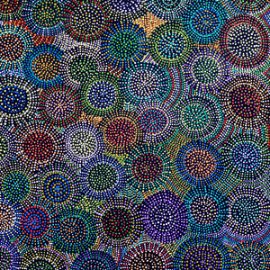 Aboriginal Artwork by Tina Napangardi Martin, Jinti-parnta Jukurrpa, 182x91cm - ART ARK®