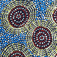 Aboriginal Artwork by Tina Napangardi Martin, Jinti-parnta Jukurrpa, 30x30cm
