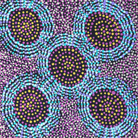 Aboriginal Artwork by Tina Napangardi Martin, Jinti-parnta Jukurrpa, 30x30cm