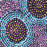 Aboriginal Artwork by Tina Napangardi Martin, Jinti-parnta Jukurrpa, 30x30cm