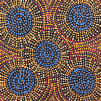 Aboriginal Artwork by Tina Napangardi Martin, Jinti-parnta Jukurrpa, 30x30cm