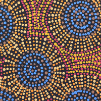 Aboriginal Artwork by Tina Napangardi Martin, Jinti-parnta Jukurrpa, 30x30cm