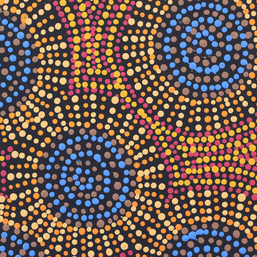 Aboriginal Artwork by Tina Napangardi Martin, Jinti-parnta Jukurrpa, 30x30cm