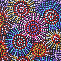 Aboriginal Artwork by Tina Napangardi Martin, Jinti-parnta Jukurrpa, 30x30cm