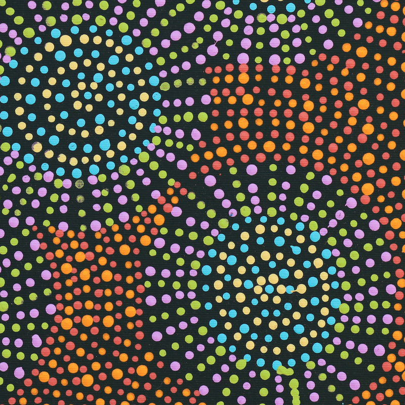 Aboriginal Artwork by Tina Napangardi Martin, Jinti-parnta Jukurrpa, 30x30cm