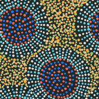 Aboriginal Artwork by Tina Napangardi Martin, Jinti-parnta Jukurrpa, 30x30cm