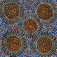 Aboriginal Artwork by Tina Napangardi Martin, Jinti-parnta Jukurrpa, 30x30cm