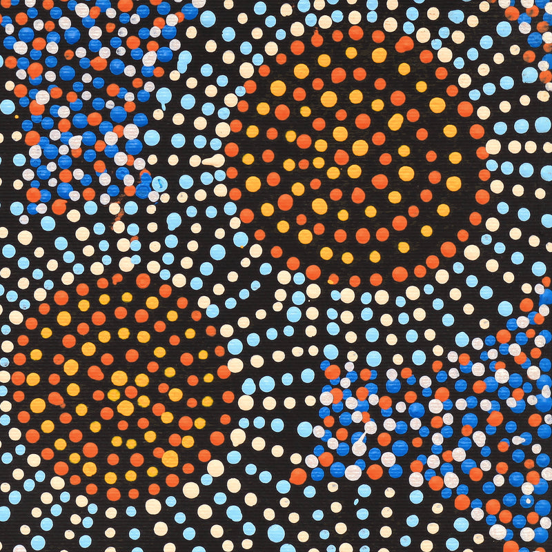 Aboriginal Artwork by Tina Napangardi Martin, Jinti-parnta Jukurrpa, 30x30cm