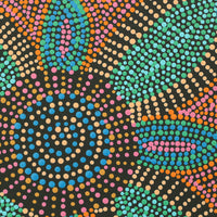 Aboriginal Artwork by Tina Napangardi Martin, Jinti-parnta Jukurrpa, 30x30cm