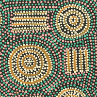 Aboriginal Artwork by Tina Napangardi Martin, Jinti-parnta Jukurrpa, 30x30cm