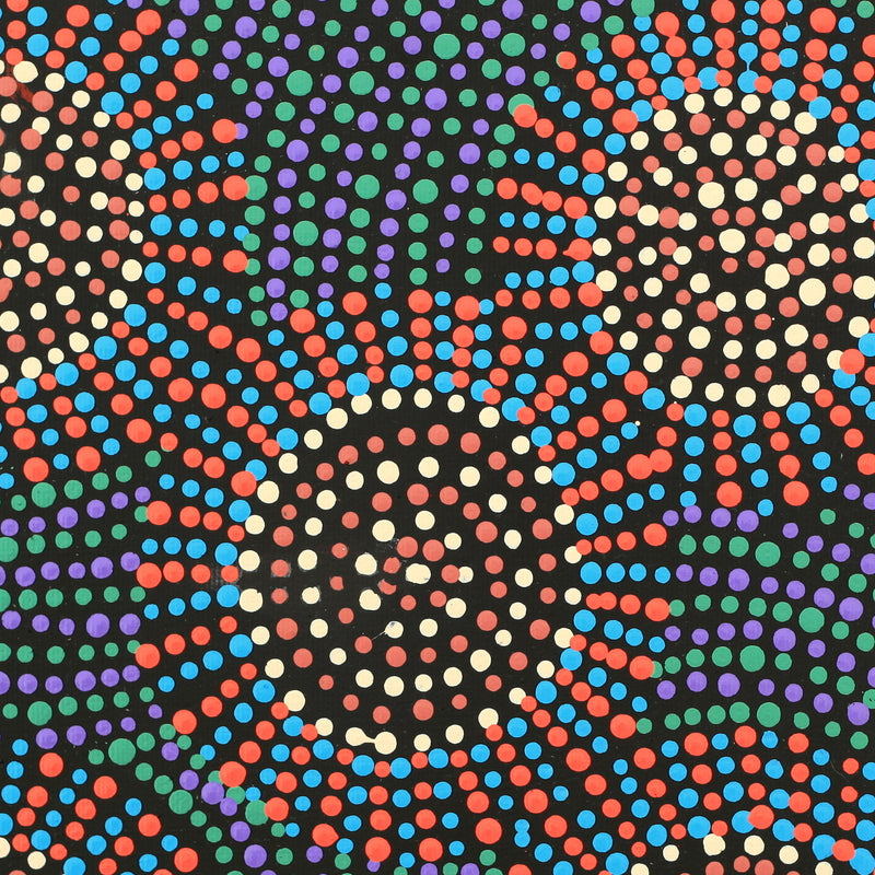 Aboriginal Artwork by Tina Napangardi Martin, Jinti-parnta Jukurrpa, 30x30cm