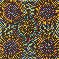 Aboriginal Artwork by Tina Napangardi Martin, Jinti-parnta Jukurrpa, 30x30cm