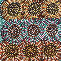 Aboriginal Artwork by Tina Napangardi Martin, Jinti-parnta Jukurrpa, 30x30cm