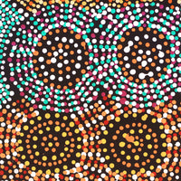 Aboriginal Artwork by Tina Napangardi Martin, Jinti-parnta Jukurrpa, 30x30cm