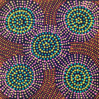 Aboriginal Artwork by Tina Napangardi Martin, Jinti-parnta Jukurrpa, 30x30cm
