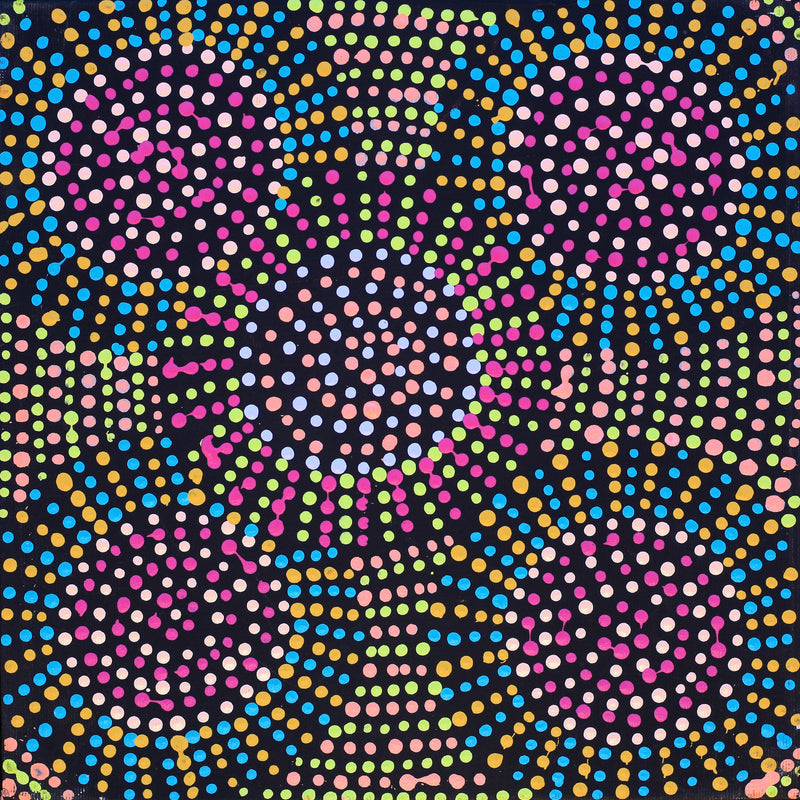 Aboriginal Artwork by Tina Napangardi Martin, Jinti-parnta Jukurrpa, 30x30cm