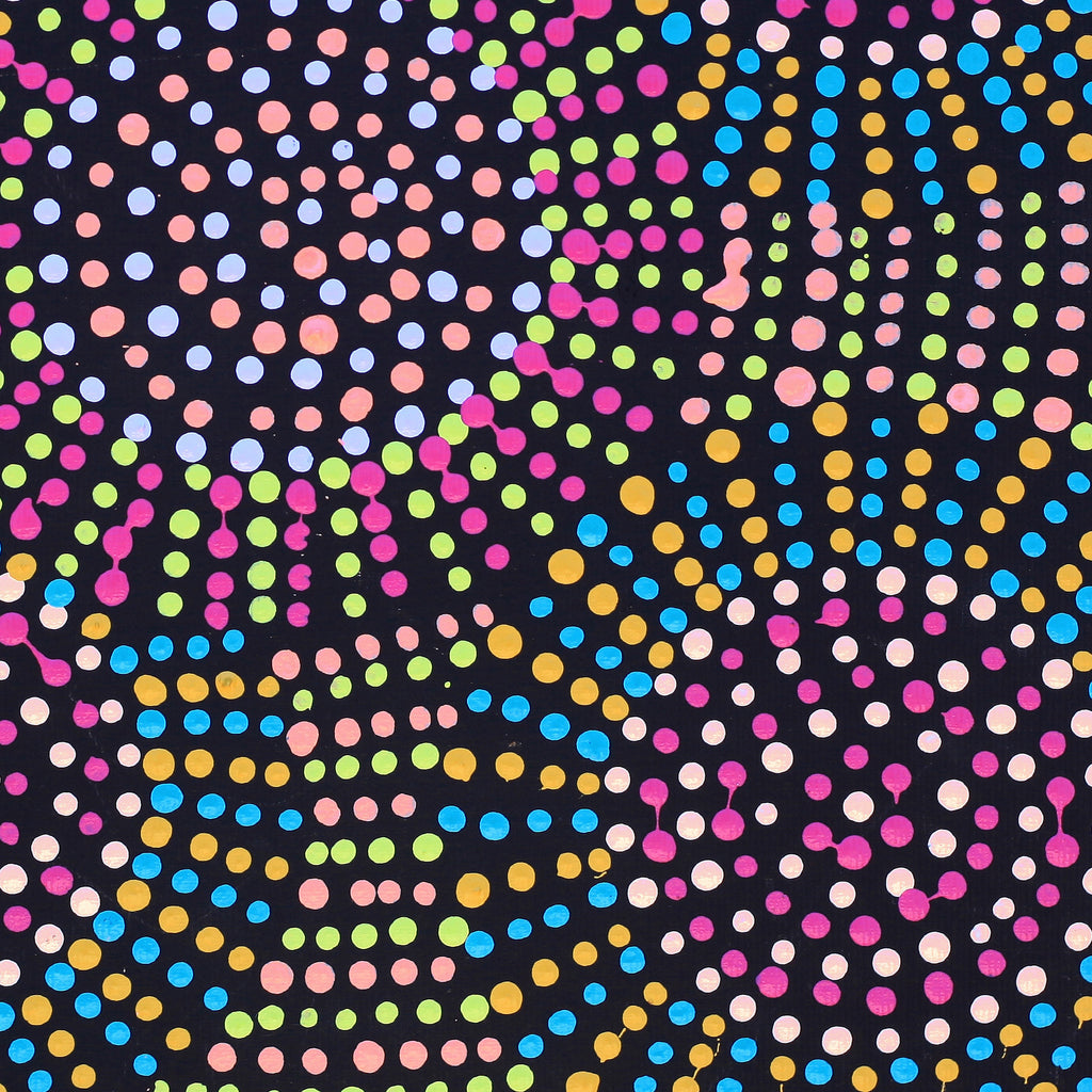 Aboriginal Artwork by Tina Napangardi Martin, Jinti-parnta Jukurrpa, 30x30cm