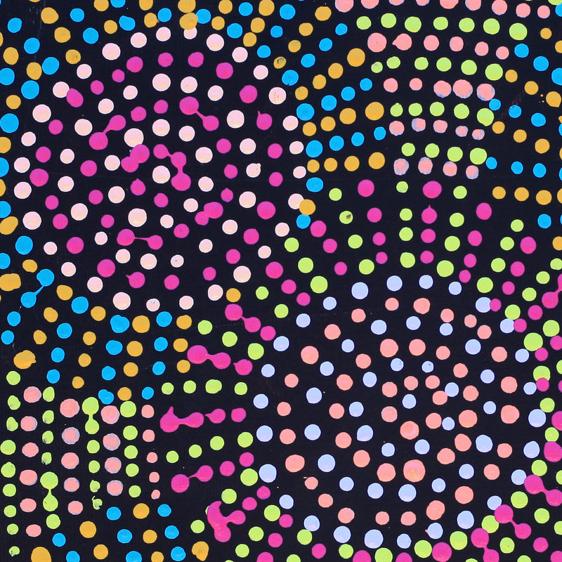 Aboriginal Artwork by Tina Napangardi Martin, Jinti-parnta Jukurrpa, 30x30cm