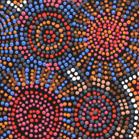 Aboriginal Artwork by Tina Napangardi Martin, Jinti-parnta Jukurrpa, 30x30cm