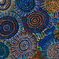 Aboriginal Artwork by Tina Napangardi Martin, Jinti-parnta Jukurrpa, 122x76cm